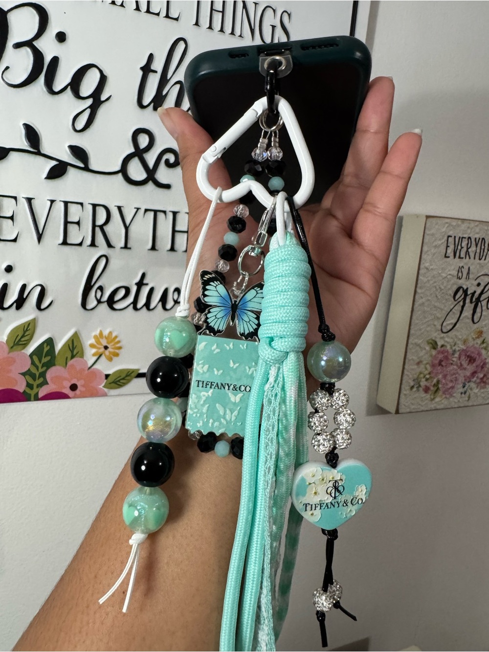 Blue Phone/Key/Bag Chain #P1131 - Picture 3 of 11